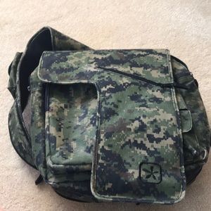 Fleurville Camo Print Diaper Backpack